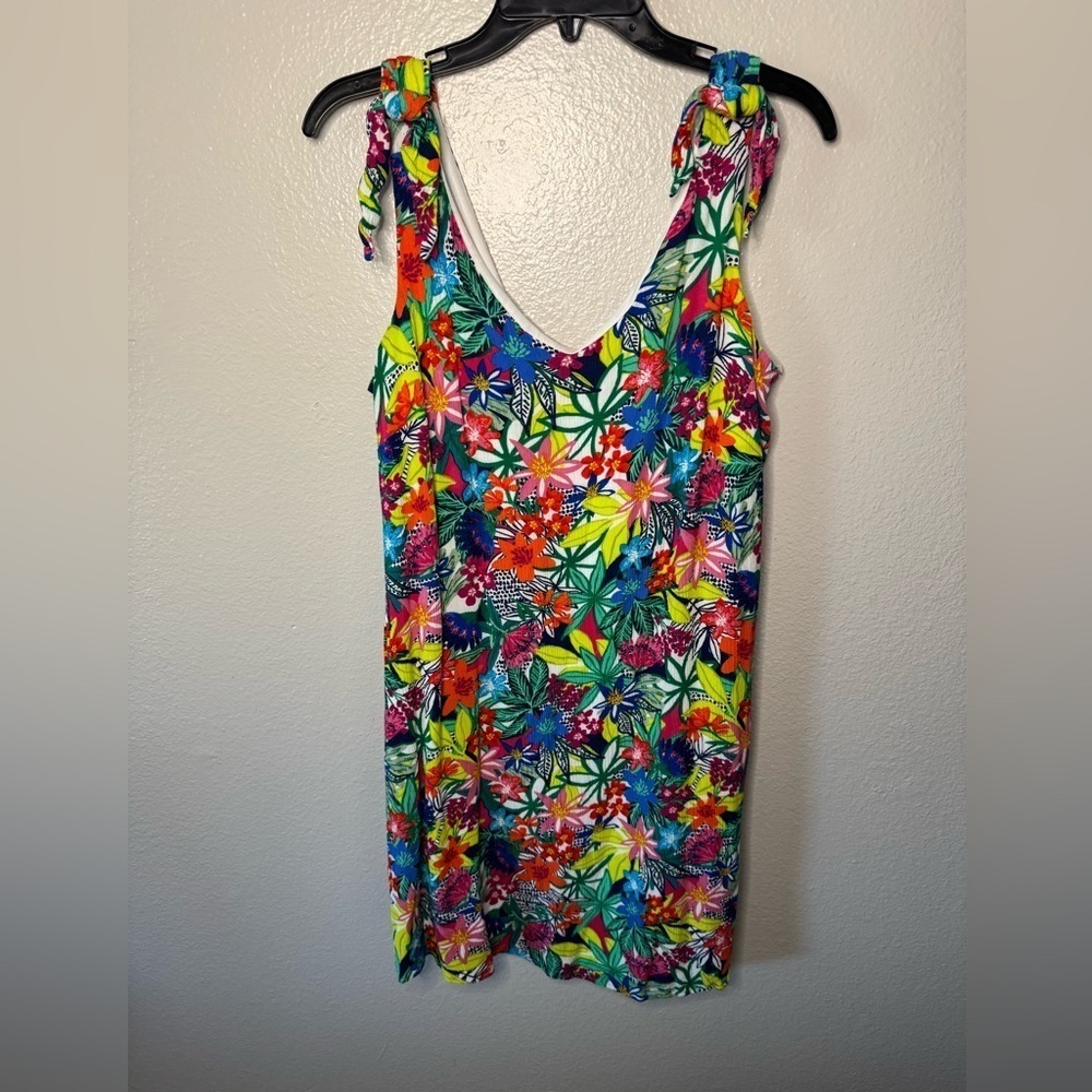 Nina Leonard Floral Slip Dress